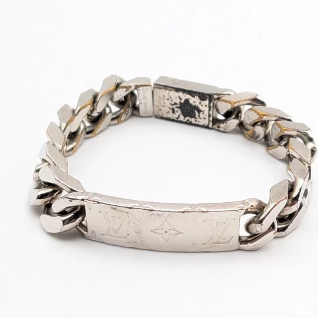 Louis Vuitton Monogram Chain Bracelet Silver in Silver from The Reluxe, photo 1 of 1