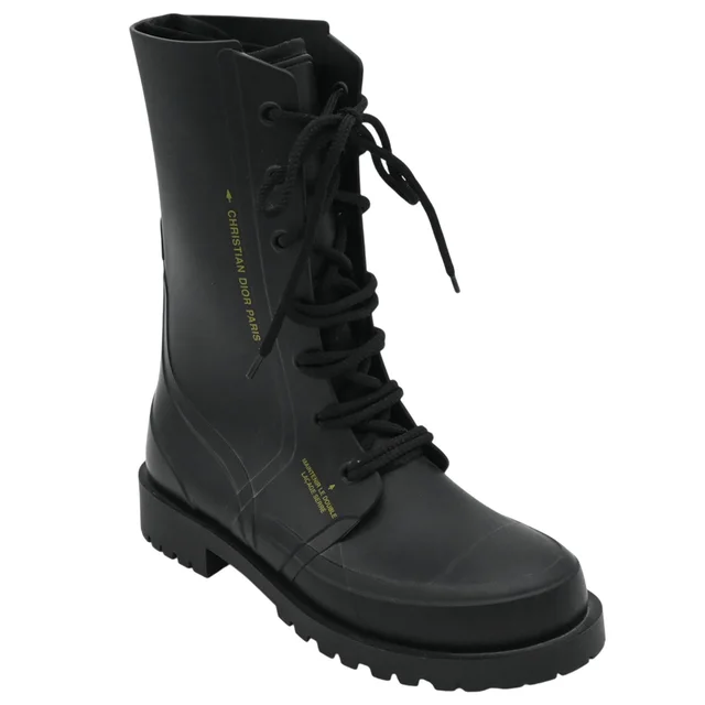 Dior Diorcamp Black Rubber Lace Boots in Black from Clotheshorse Anonymous, photo 1 of 1