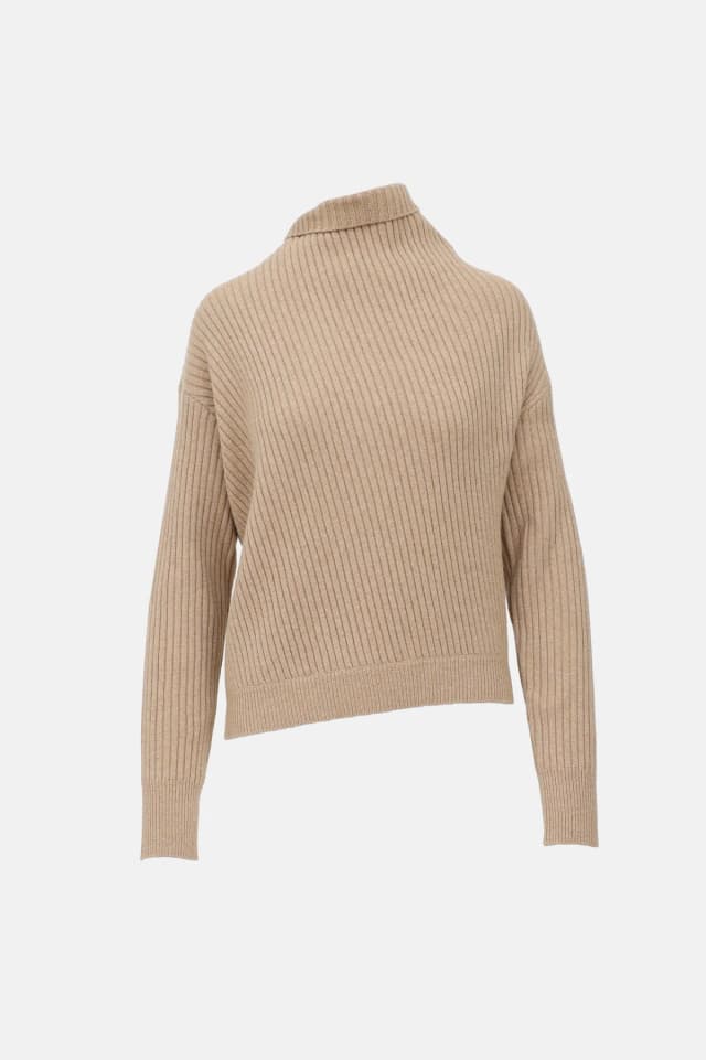Loro Piana Cashmere Knit Mockneck Sweater in Cashmere from VSP Consignment, photo 1 of 1