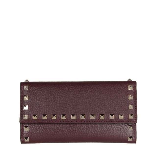 VALENTINO GARAVANI Flap Continental Rockstud Wallet , Rubin, image 1 of 1 from Cultstatus