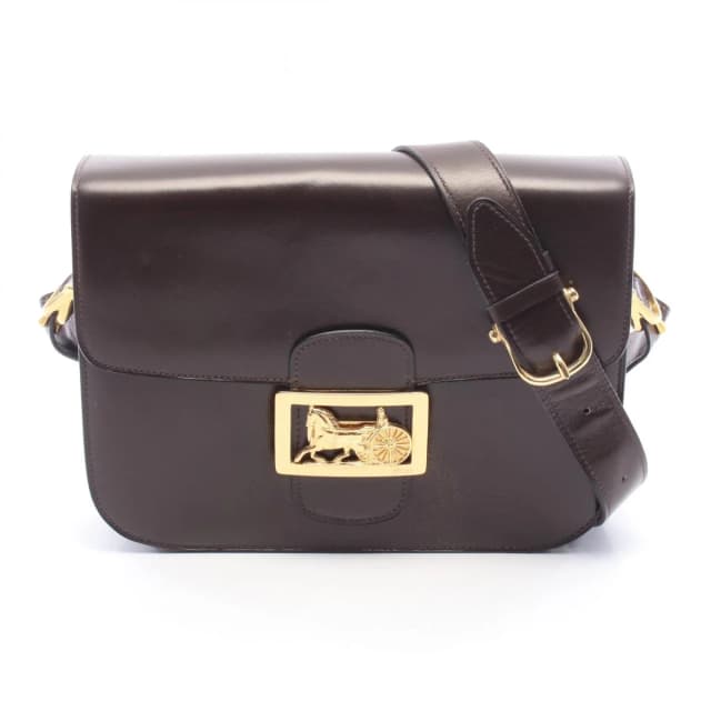 Celine Shoulder Bag Horse Carriage Dark Brown Leather in Brown Leather from The Reluxe, photo 1 of 1
