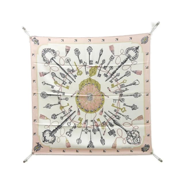 Hermès les Cles Carre Scarf in Silk from The Reluxe, photo 1 of 1