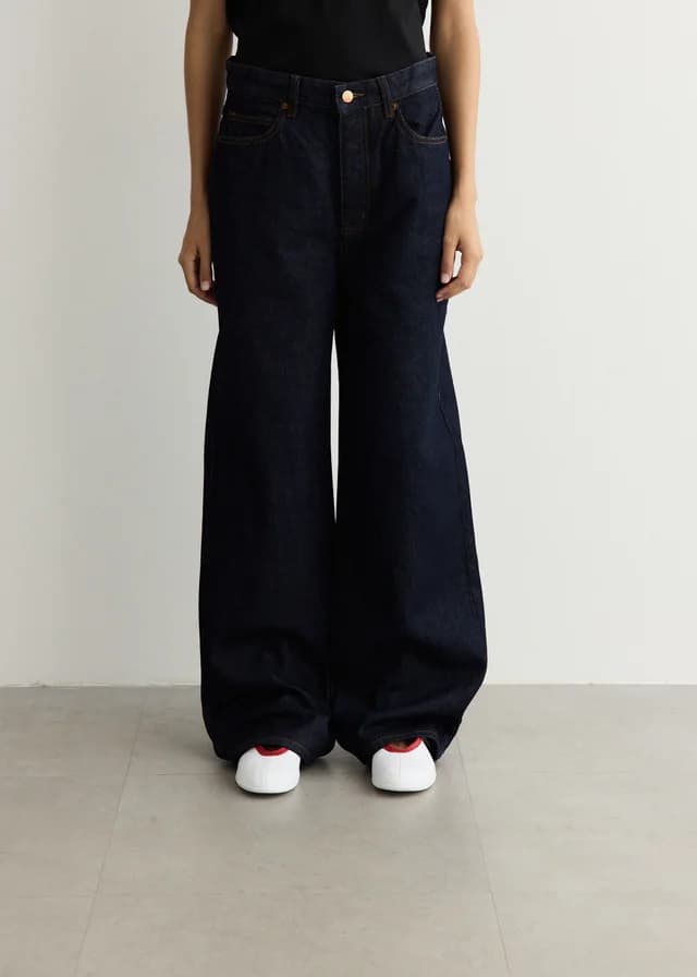 LARRIET Women's Wale Jeans in INDIGO, image 1 of 1 from Incu