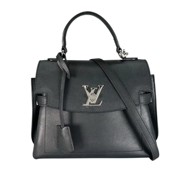 Louis Vuitton Lockme Eva BB Handbag Leather Navy 2-Way in Navy Leather from The Reluxe, photo 1 of 1