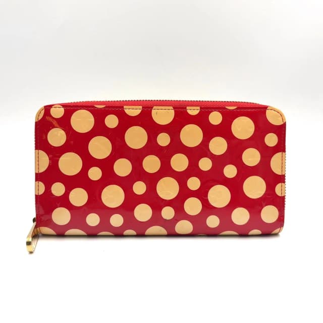 Louis Vuitton Dot Infinity Monogram Vernis Leather Patent Beige Red Wallet Gold in Beige Patent leather from The Reluxe, photo 1 of 1
