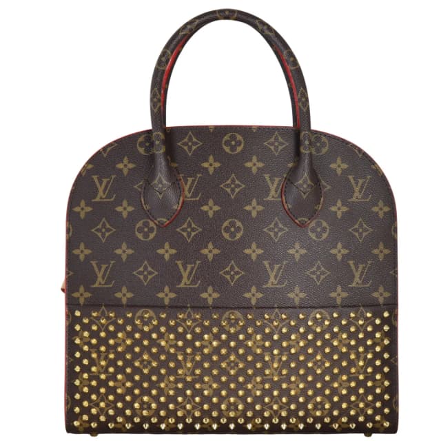 Louis Vuitton x Louboutin Calf Hair Studded Monogram Tote in Coated canvas from Luxe.It.Fwd, photo 1 of 1