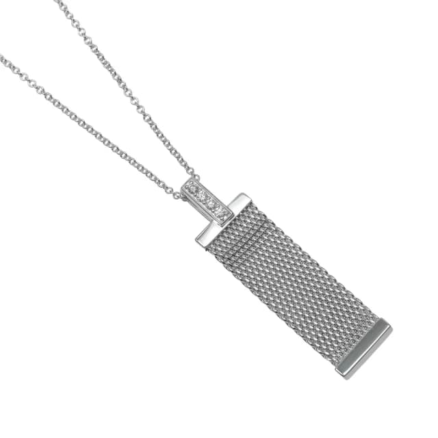 Tiffany & Co. Somerset 925 Sterling Silver Diamond Necklace in Silver from The Reluxe, photo 1 of 1
