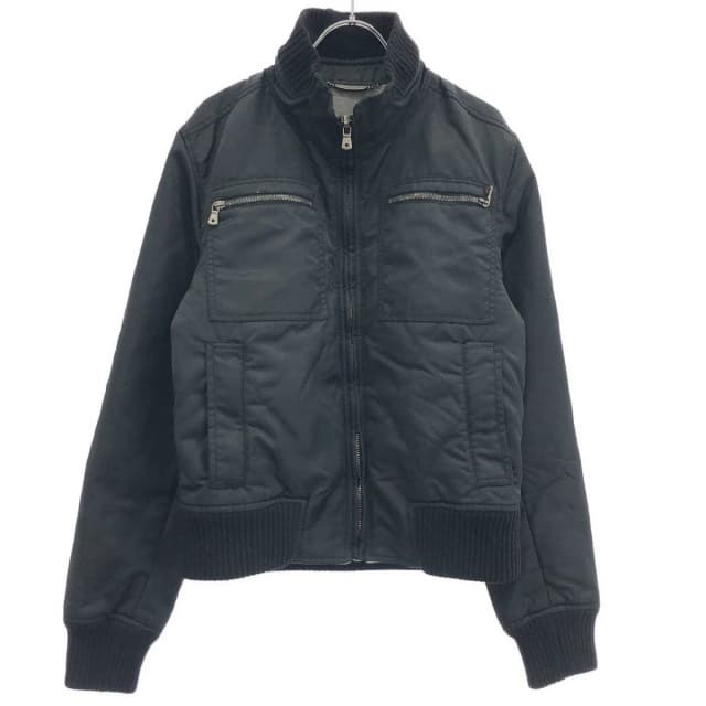 Dolce & Gabbana Quilted Nylon Rib Jacket Black 46 in Black Nylon from The Reluxe, photo 1 of 1