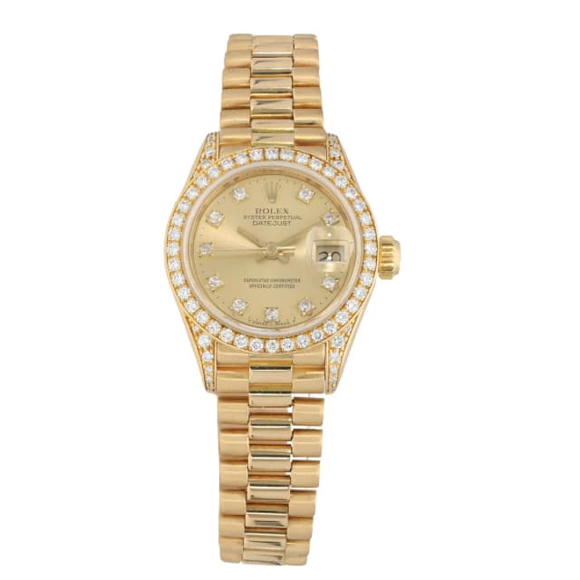 Rolex Lady Datejust 69158 26mm Gold Watch in Gold from H&T, photo 1 of 1