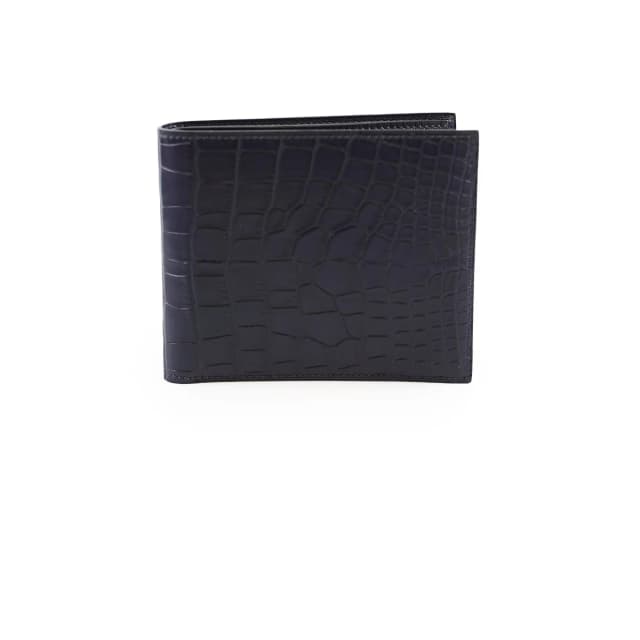 Hermès MC2 Copernic Wallet Matte Alligator Dark Blue Marine - C stamp(2018) in Navy Crocodile from The Purse Affair, photo 1 of 1