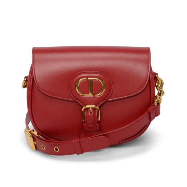 Box Calfskin Small Dior Bobby Bag in Cherry Red Calfskin from Blue Spinach, photo 1 of 1