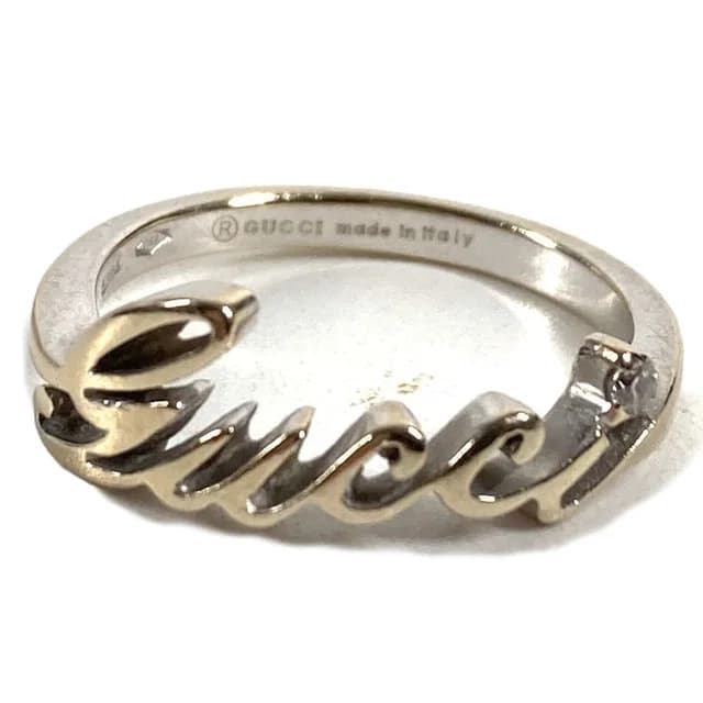 Gucci Ring Logo Diamond Silver in Silver from The Reluxe, photo 1 of 1