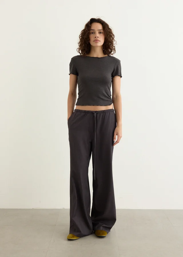 Incu Collection Bolt Tailored Pinstripe Pants in CHARCOAL STRIPE, image 1 of 1 from Incu