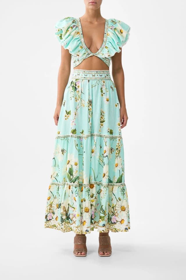 Camilla eBoutique RUFFLE WRAP TOP FLORAL FREEFALL, image 1 of 1 from CAMILLA