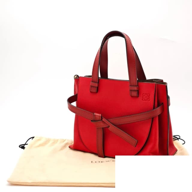 Loewe Gate Top Handle Small Bag Handbag Red Bag in Red Leather from The Reluxe, photo 1 of 1