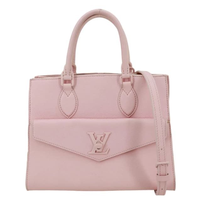 Louis Vuitton Lockme Tote PM Monochrome Soft Calfskin Leather Tote Bag Pink in Pink Calfskin from Dallas Designer Handbags, photo 1 of 1