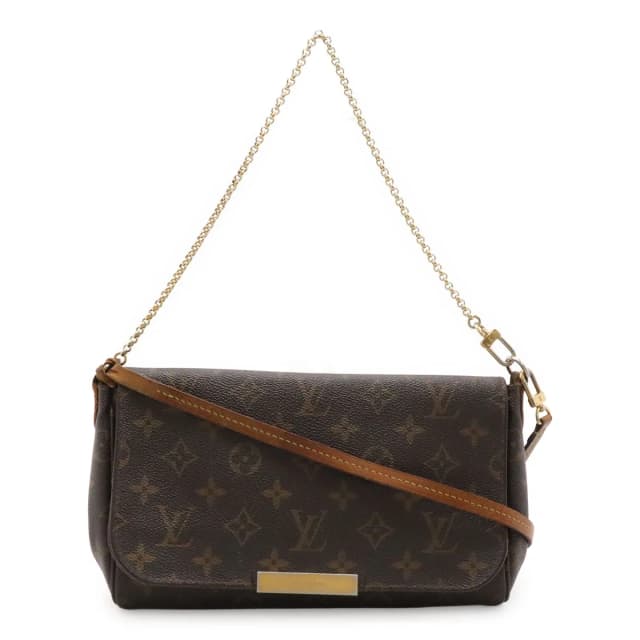 Louis Vuitton Monogram Favorite Shoulder Bag Crossbody Chain 2-Way Clutch in Coated canvas from The Reluxe, photo 1 of 1