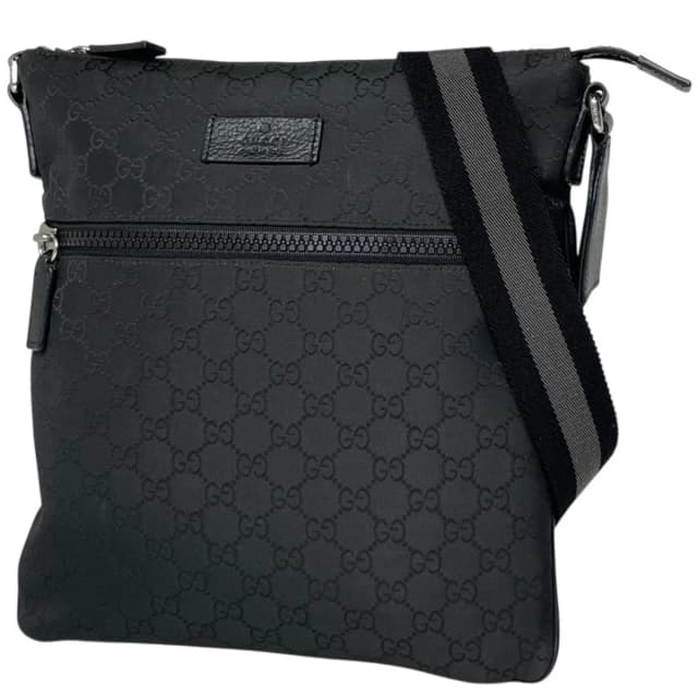 Gucci Shoulder Bag GG Pattern Nylon Black in Black Nylon from The Reluxe, photo 1 of 1