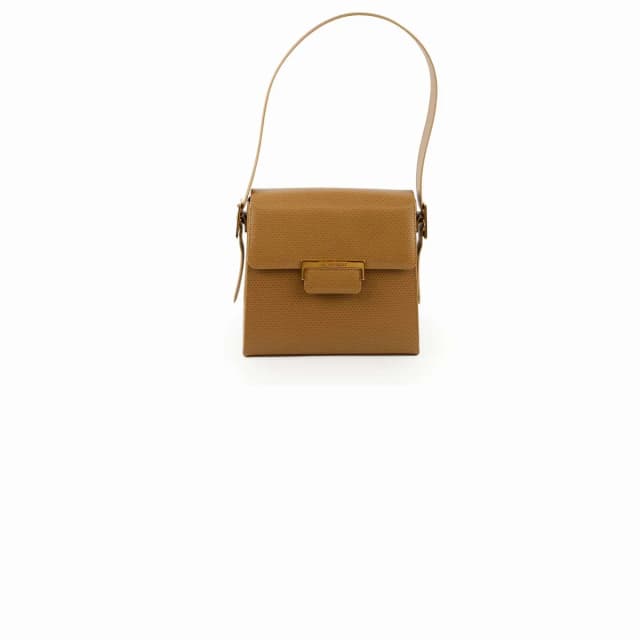 Saint Laurent Vintage Logo Brown Shoulder Bag in Brown Leather from The Purse Affair, photo 1 of 1