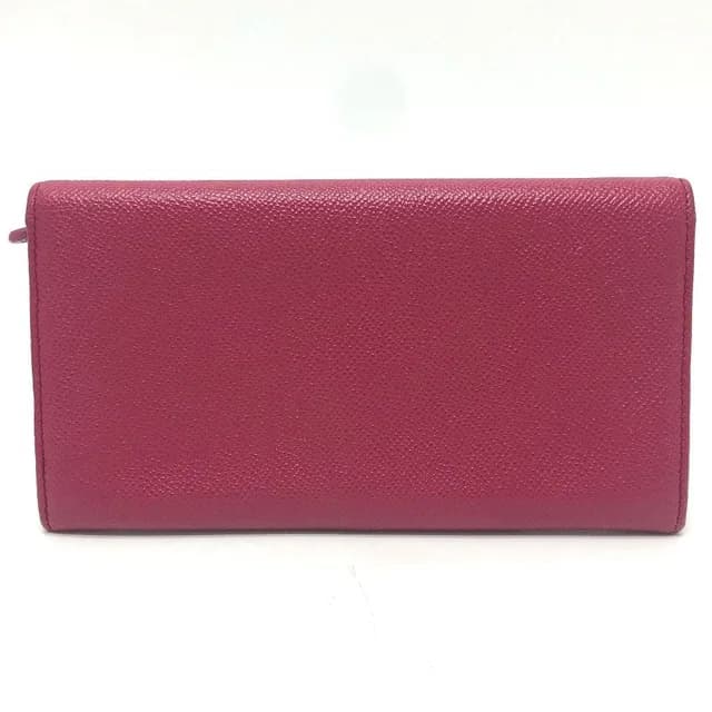 Bvlgari Wallet Logo Clip Leather Red in Red Leather from The Reluxe, photo 1 of 1