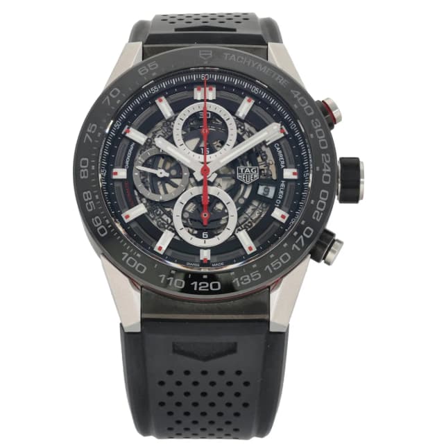 TAG Heuer Carrera CAR2A1Z-0 45mm Stainless Steel Watch from H&T, photo 1 of 1