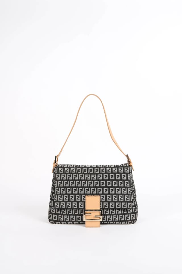 Fendi Vintage Zucchino Mamma Baguette Shoulder Bag in Coated canvas from Break Archive, photo 1 of 1