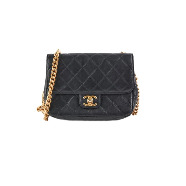Chanel Seasonal Square Flap Black in Black from The Purse Affair, photo 1 of 1