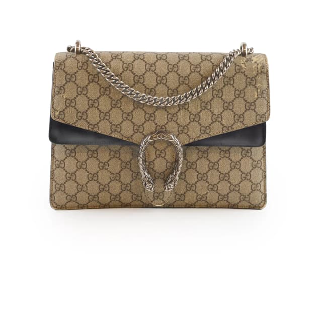 Gucci Large Dionysus Black in Black Suede from The Purse Affair, photo 1 of 1