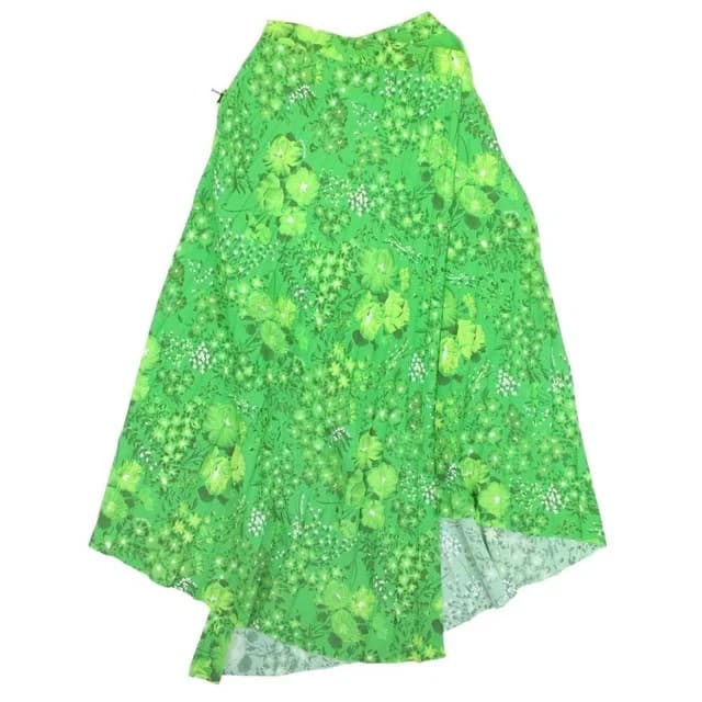 Balenciaga Asymmetric Design Pleated Long Skirt Floral Pattern Shape Softening from The Reluxe, photo 1 of 1