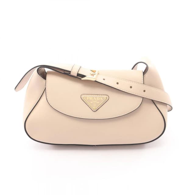 Prada Shoulder Bag Small Beige Leather in Beige Leather from The Reluxe, photo 1 of 1