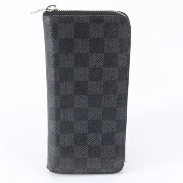 Louis Vuitton Damier Graphite Zippy Wallet Vertical Leather in Grey Leather from The Reluxe, photo 1 of 1