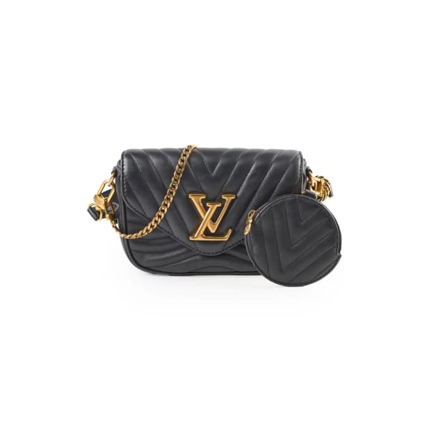 Louis Vuitton New Wave Multi Pochette Black in Black Leather from The Purse Affair, photo 1 of 1