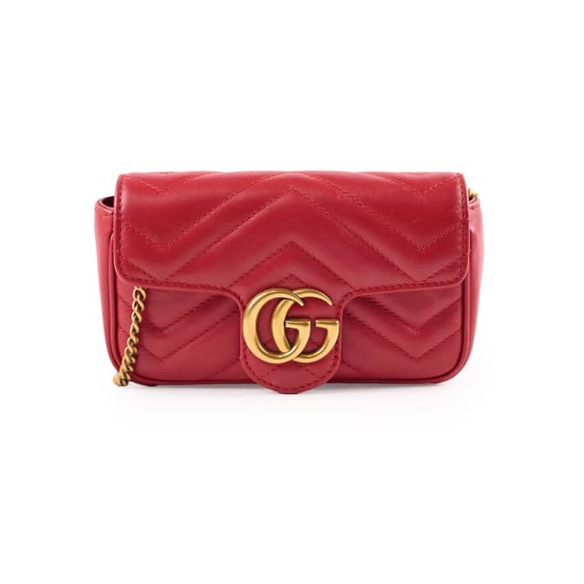 Gucci Supermini Marmont Red in Red Leather from The Purse Affair, photo 1 of 1
