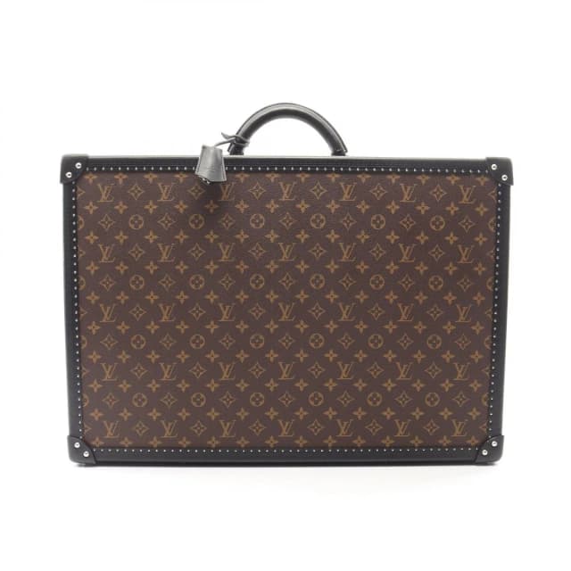 Louis Vuitton Suitcase Alzer 60 Monogram Macassar Canvas Leather Travel Bag in Canvas from The Reluxe, photo 1 of 1