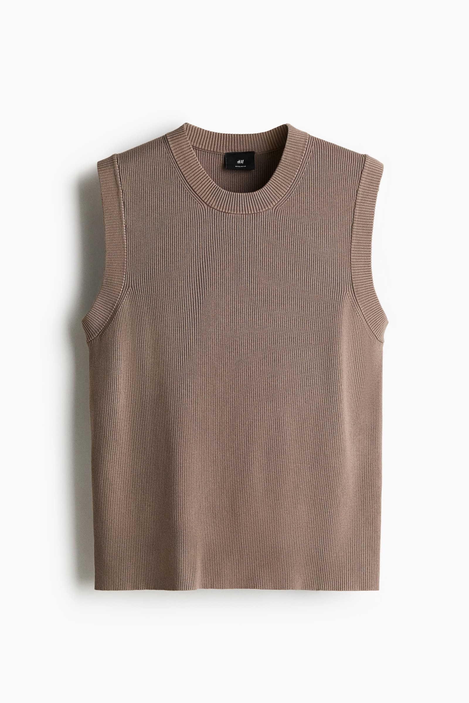 H&M Regular-Fit Ribbed Sweater Vest, image 1 of 1 from H&M (Canada)