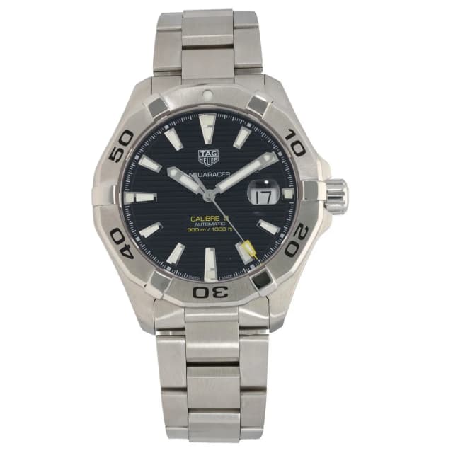 TAG Heuer Aquaracer WAY2010 43mm Stainless Steel Watch from H&T, photo 1 of 1