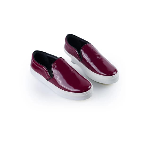 Celine Slip On Leather Loafers size 37 in Burgundy Leather from The Purse Affair, photo 1 of 1