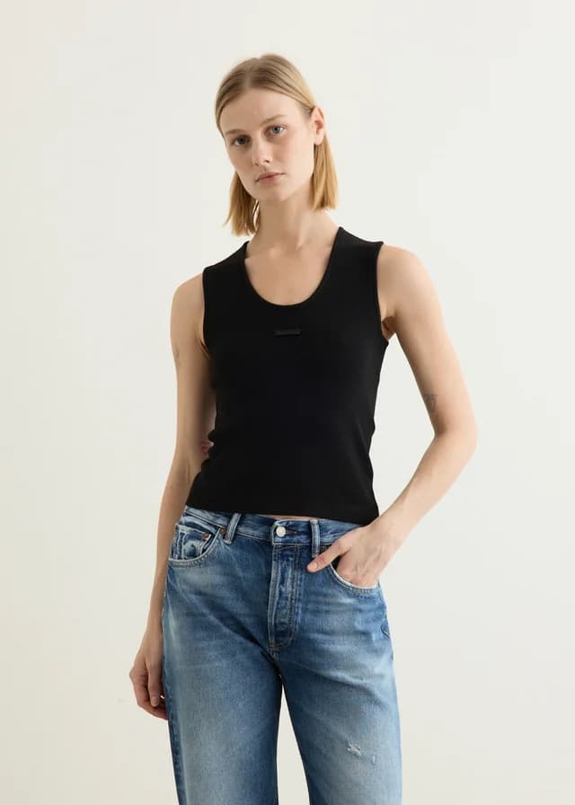 Fear of God Essentials Women's Rib Tank in VINTAGE BLACK, image 1 of 1 from Incu