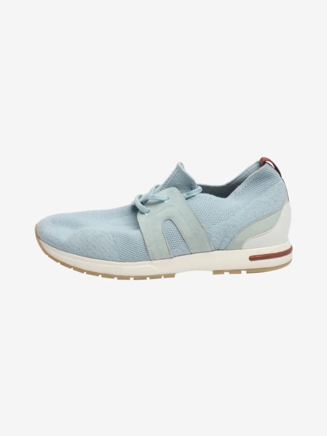 Loro Piana knit trainers - size EU 39 in Blue Suede from Sign of the Times, photo 1 of 1