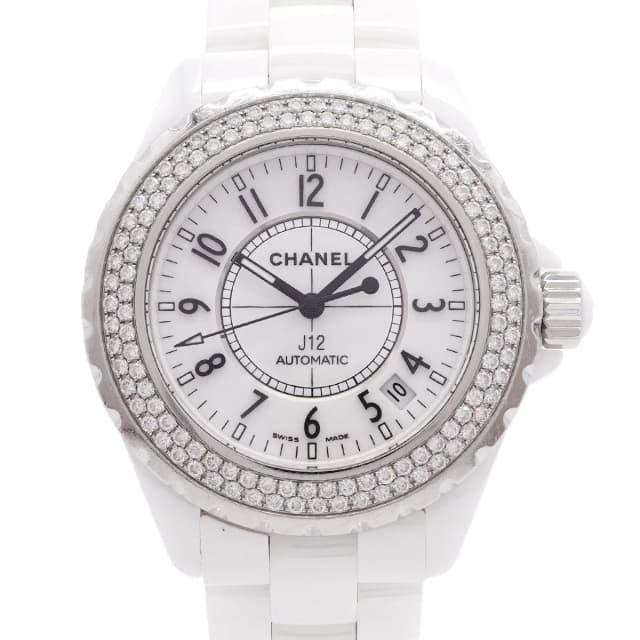 Chanel Diamond Bezel White Dial Watch in White Ceramic from The Reluxe, photo 1 of 1