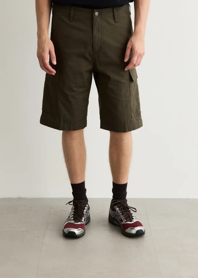 Carhartt WIP Regular Cargo Shorts in Cypress, image 1 of 1 from Incu