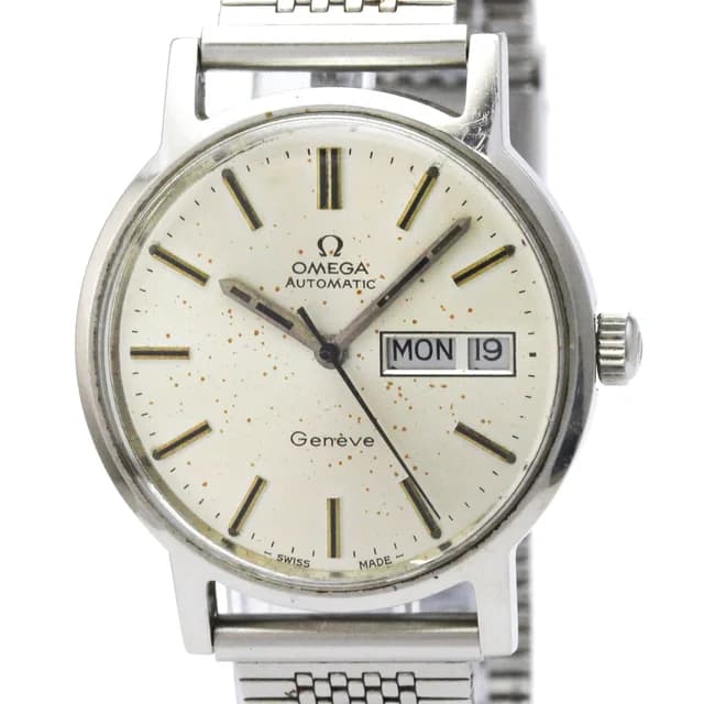 Omega Geneve Day Date Cal 1022 Steel Automatic Mens Watch 166.0117 in Silver from Elady, photo 1 of 1