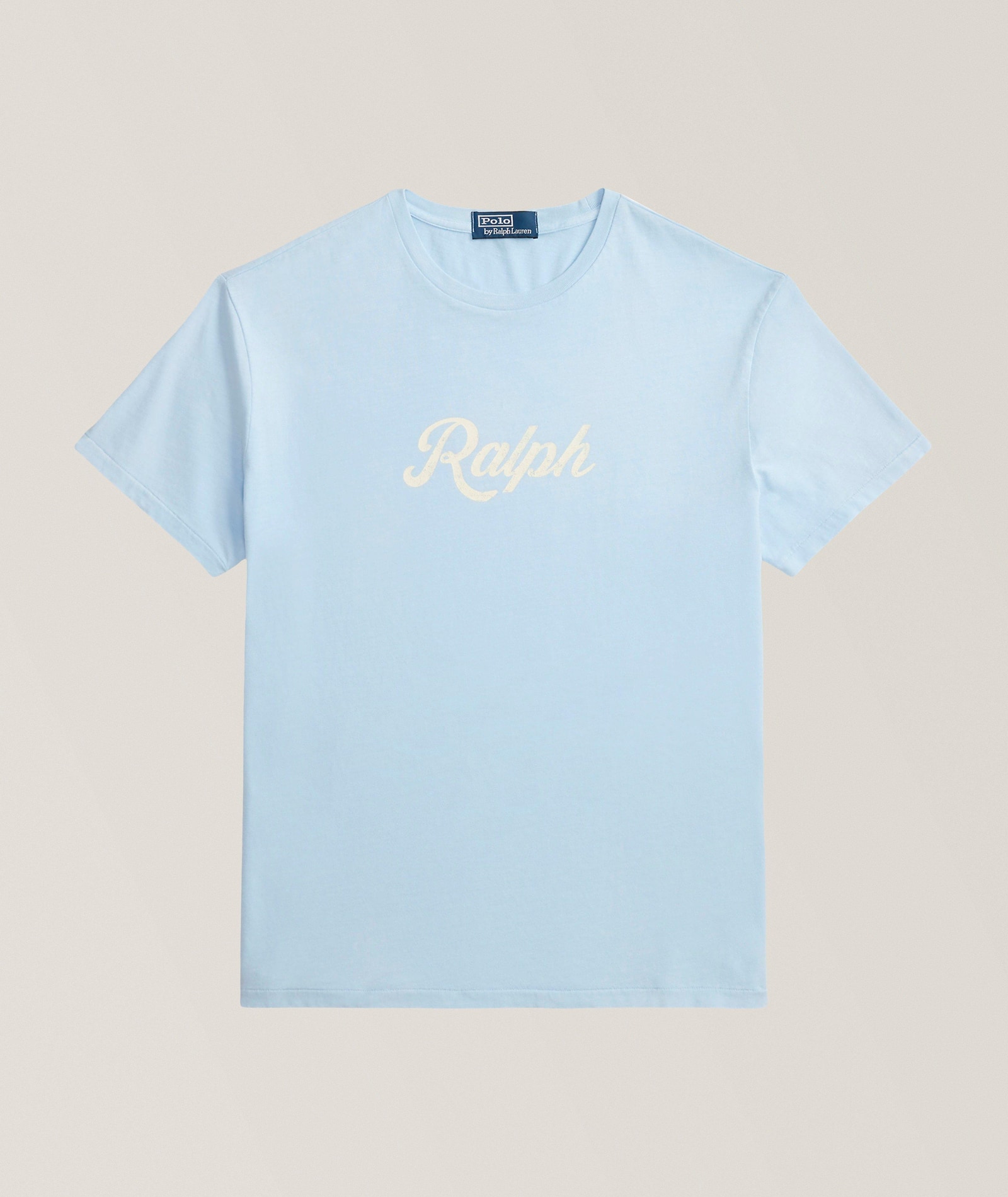 Polo Ralph Lauren The Ralph Logo T-Shirt in Blue Cotton & Cotton Blends, image 1 of 1 from Harry Rosen