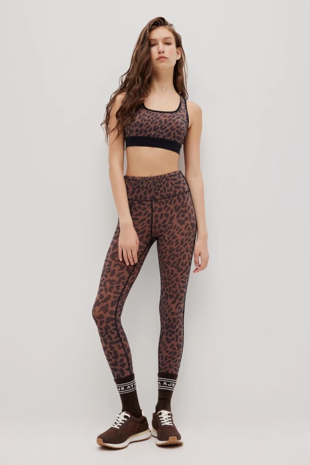 Athletica Wild Ankle Length Legging 203 in LEOPARD, image 1 of 1 from Aje