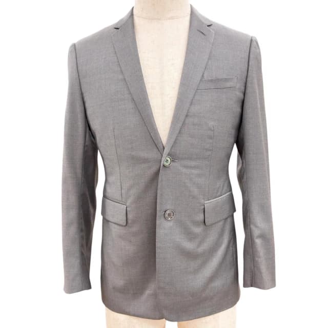 Dior Wool Silk Single Tailored Jacket Gray 42 in Grey Silk from The Reluxe, photo 1 of 1