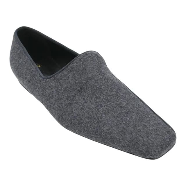 TOTEME Grey Melange The Piped Loafers in Grey from Clotheshorse Anonymous, photo 1 of 1