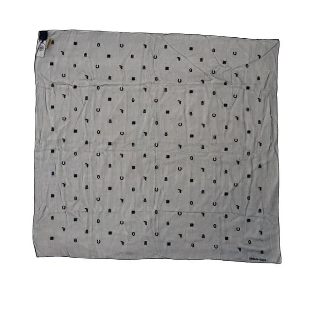 Hermès Scarf Carre 100 Multi Charm Multicharms Embroidery Silk Summer Black in Black Silk from The Reluxe, photo 1 of 1