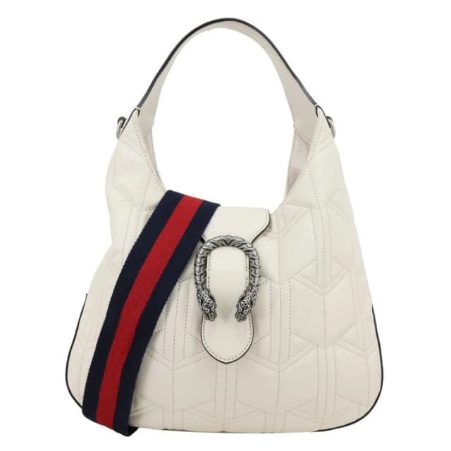 Gucci Dionysus Web Medium Matelasse Leather Hobo Bag White 444072 in White Leather from Dallas Designer Handbags, photo 1 of 1