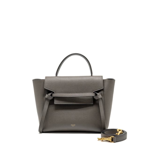 Celine Micro belt bag calfskin grey GHW in Grey Calfskin from EMIER, photo 1 of 1