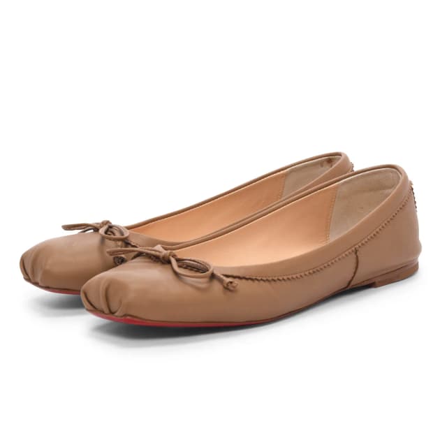 Christian Louboutin Mamadrague Flats 36 in Blush Lambskin from Blue Spinach, photo 1 of 1